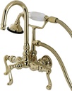 Kingston Brass AE7T2FL Royale Clawfoot Tub Faucet, Polished Brass
