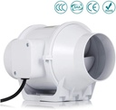 Home Inline Duct Fan Ventilation Tube Fan Vent Air Blower Exhaust Fan 110-240 V Booster Turbo Fan for Household Grow Tent