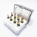 Generic 8 Pcs Set Trephine Gold Color with Holder OS1024