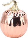 500ml 304 Stainless Steel Pumpkin Wine Goblet - Rose Gold Pumpkin-Shaped Wine Glass with Lid, Practical Travel Mug