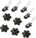 Garden Flag Rubber Stopper and Clips 10 Pack Adjustable Anti-Wind Holder for Indoor and Outdoor Yard Garden Flag Pole Stand Garden Flag Stoppers