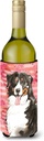 Caroline's Treasures CK1778LITERK Love a Bernese Mountain Dog Wine Bottle Hugger Bottle Cooler Sleeve Hugger Machine Washable Collapsible Insulator Beverage Insulated Holder