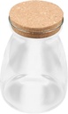 Cork Lid Glass Storage Jar Airtight Decorative Kitchen Container for Cookies Cereal Candy Glass Jars for Home Organization Kitchen Pantry