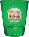 R and R Imports North Myrtle Beach Design B Souvenir Full Color 2oz Shot Glass Green 2-Pack