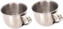 Alipis 2pcs Stainless Steel Mini Sake Cups Drink Mug for Home Restaurants Parties Resistant Easy to Clean