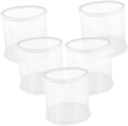 CHILDWEET 5pcs Round Cake Carrier Lids Dessert Packing Boxes for Bakery Birthdays and Parties Sturdy for Easy Storage and Presentation