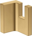 AXOR Universal Rectangular Towel Hook in Brushed Gold Optic, 42611250