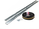 ThermoTraks Garage Door Sealing System - Seal The Top and Sides of Your Door - Up to 16 Ft Wide x 8 Ft Tall Garage Door (4 Equal 24" Sections) - Pinch Free Hinge