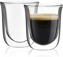 JoyJolt Javaah Double Walled Espresso Glasses Espresso Cups Set of 2 | 2-Ounces