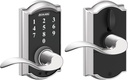 SCHLAGE Touch Camelot Lock with Accent Lever (Bright Chrome) FE695 CAM 625 ACC