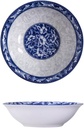 Salad Bowls Blue and White Porcelain Bowl 10 PCS Large Lamian Noodles Bowl Chinese Underglaze Color Microwave Oven Bowl Kitchen Soup Bowls (A 8 in)