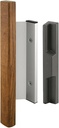 Prime-Line C 1019 Diecast Aluminum, Sliding Door Handle Set with Hard Wood Handle (Single Pack)