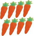 8pcs Carrot Shaped Cutlery Holders Easter Table Decorations Festive Utensil Bags for Party Supplies for Holiday Celebrations and Gifting