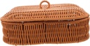 Rattan Fruit Bowl Nut Basket Snack Storage Basket Woven Breads Kitchen Food Holder Decorative Storage Box