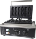Waffle Makers Iron Machine Stainless Steel Baker Machine 1500W 110V (6-Slice Hot Dog Waffles)