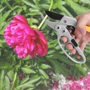 Ratchet Garden Pruning Shears Cutter,Gardening Plant Scissor Anvil Clippers Tree Trimmers Secateurs Reinforced Design Handle Tools Scissors Loppers for Arthritis and Weak Hands