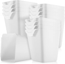 Tessco for you 12 Pack Hanging Cup Holders Multipurpose Utility Rolling Cart Accessories Craft Supplies Hanging Storage Basket Pencil Holder Makeup Container for Home Office Space Saving