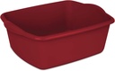 Sterlite 12 Quart Dishpan Basin, Multi-Purpose, 15 3/4" x 12 1/2" x 6", Red, 1-Pack