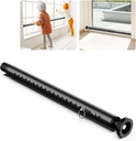 Abiglifty Sliding Door Security Bar, 17-50inch Adjustable Window Security Bar with Rubber Tips, Heavy Duty Sliding Patio Door Security Bar,for Home Apartment Travel,Black