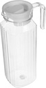 LIFKOME Pitcher with Spout and Lid Ice Tea Container for Fridge Heat-resistant Drink Pitcher for Juice and Beverages Transparent Liquid Container for Family and Parties
