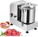 Commercial Food Processor Vegetable Chopper, 6/9/15L Stainless Steel Electric Chopper, Adjustable Speed Meat Mincer, For Potato, Onion, Ginger, Cabbage(6L)