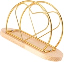 Modern Napkin Holder Wooden Base Stylish Upright Napkin Dispenser for Dining Tables Cafes and Parties Chic Design for Home and Kitchen Decor