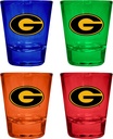R and R Imports Grambling State Tigers Full Color 2 oz Shot Glass 4 Pack Multicolor Officially Licensed Collegiate Product