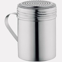 AME D’ESSENCE 10 oz Stainless Steel Dredge Shaker with Handle - Durable, Ergonomic, Perfect for Spices, Flour, and Sugar, Dishwasher Safe and More.