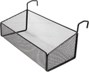 Hanging Iron Storage Basket Sundries Holder for Poolside Kitchen and Bathroom Space Saving Design with Construction for Towels Drinks