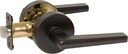 Delaney Hardware Vida Passage Door Handle with Round Trim, Fits Doors 1-3/8 to 1-3/4 in. Thick, Tuscany Bronze – Reversible Left/Right-Handed Hallway, Closet Door Lever with Latch – Easy to Install