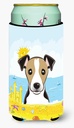 Caroline's Treasures BB2129TBC Jack Russell Terrier Summer Beach Tall Boy Hugger Can Cooler Sleeve Hugger Machine Washable Drink Sleeve Hugger Collapsible Insulator Beverage Insulated Holder