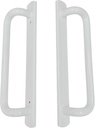 PGT 5400 Sliding Door Handle Set | White Handle Replacement for Patio Glass Door Repair 7-15/16 hole spacing 12.5" Faceplate Handle | Sliding Door Handle Set Interior and Exterior - WHITE