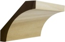 EWCR40 Cove Crown 3/4" x 3-3/4" Unfinished 2-5/8" High x 2-1/2" Deep, Poplar, 94"