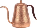 Coffee Kettle Teapot Pure Copper Pot Fine Mouth Pot Manual Thickened Hand Made Coffee Pot Copper Kitchen Drip Kettle Gooseneck Spout