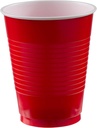 Amscan Premium Apple Red Plastic Cups (18 oz) 50 Count - Stackable, Heavy-Duty & Eco-Friendly Party Drinkware, Vibrant Color & Ultimate Durability