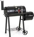 Captiva Designs Charcoal Grill with Offset Smoker, All Metal Steel Made Outdoor Smoker, 512 sq.in Cooking Area, Best Combo for Outdoor Garden Patio and Backyard Cooking