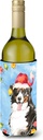 Caroline's Treasures CK2469LITERK Christmas Lights Bernese Mountain Dog Wine Bottle Hugger Bottle Cooler Sleeve Hugger Machine Washable Collapsible Insulator Beverage Insulated Holder