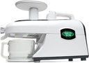 Tribest Greenstar GSE-5300 Jumbo Slow Masticating Juicer, Twin Gear Cold Press Juicer & Juice Extractor, White