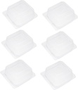STOBAZA 100 Pcs Plastic Bakery Boxes for Cakes Pastries and Cupcakes Disposable Hinged Containers Lids for Parties and Events