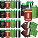 12 Count Football Party Favors Supplies Football Can Cooler Sleeves American Soft Insulated Foam Can Sleeves Party Gifts for Coach Men Women Birthday Decoration Themed Event