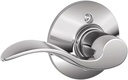 SCHLAGE F170 Acc 625 LH Accent Left Hand Dummy Lever, Polished Chrome