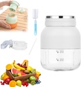 Multi-Purpose Large Capacity Juicing Bottle, Portable Large Capacity Juicer, Portable Blender Rechargeable, Cordless Portable Juicer For Home Kithen Outdoor (1pc-white)