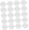 50pcs Cupcake Holder Box Set Lids Disposable Cake Containers for Parties Bakery Storage for Desserts and Cupcakes
