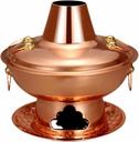 Chinese Traditional Copper Electric Hot Pot Set Beijing Charcoal Copper Hot Pot Shabu Pot Camping Home Use Cooking Unusual Gift 40cm~/
