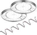 Stainless Steel 10 Inch Food Steam Rack (2-Pack) for Pressure Canner - Detachable Legs - Steam Basket Rack Accessories (10"/25.5cm)