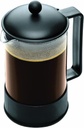 Bodum 51oz Brazil French Press Coffee Maker, High-Heat Borosilicate Glass, Black - Made in Portugal