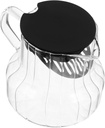 IMIKEYA Glass Coffee Maker Vertical Stripe Pattern Tea Pot Lid Handle for Iced Hot Water Home Gatherings Elegant Design