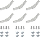6Pcs 10 Series 120 Degree Angle Bracket 1010 Aluminum Extrusion Corner 120Deg Joint Connector Brace for 120° Joiner 60deg 1020 10/10 Extruded 1 Inch x 1 Inch Aluminium Profile