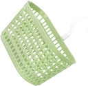 Rotatable Hook Plastic Storage Hanging Basket for Kitchen Bathroom Drain Design Organizer for Toiletries Utensils Flexible Wall-mounted Storage Nordic Green