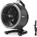 Shark FlexBreeze HydroGo Fan + Car Charger — Ultra-powerful portable fan that mists indoors & outdoors. 5 speeds, 2 bonus modes, & evaporative misting, Grey, FA052QDG